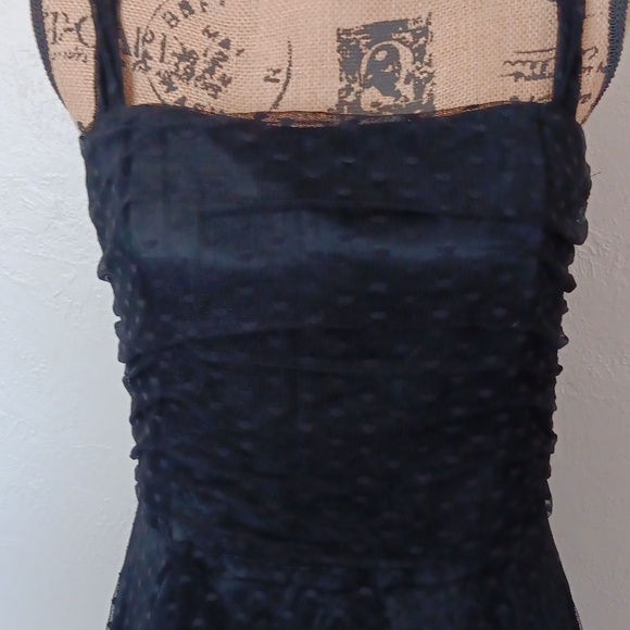 Jessica McClintock Vintage Polka Dot Retro Pinup Dress Size 12 - Picture 4 of 8